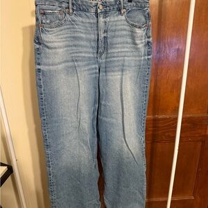 American Eagle Outfitters Curvy Baggy Straight Jeans